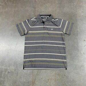 Ecko Unltd Gray Yellow Striped Polo Shirt Mens XL